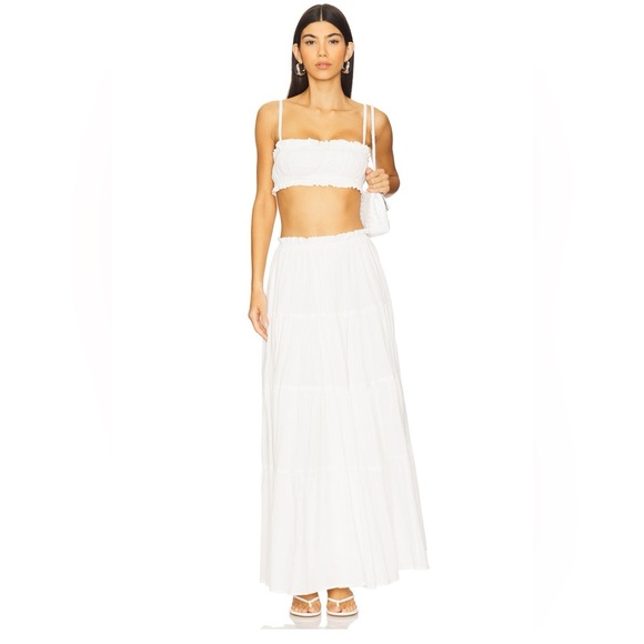 More To Come Dresses & Skirts - Chic White Maxi Skirt Set